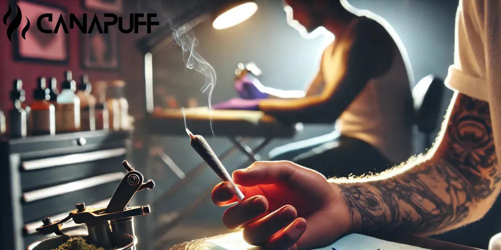 fumare Cannabis prima di un tatuaggio, Cannabis, tatuaggio, consigli