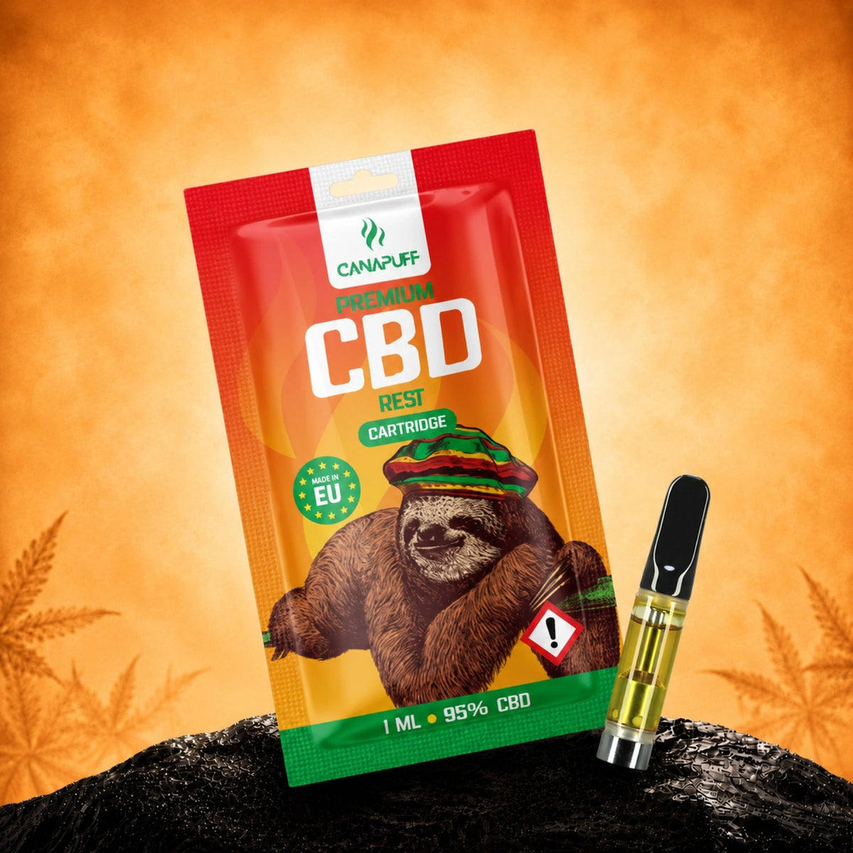 Cartuccia Canapuff CBD Rest, 95%, 1 ml