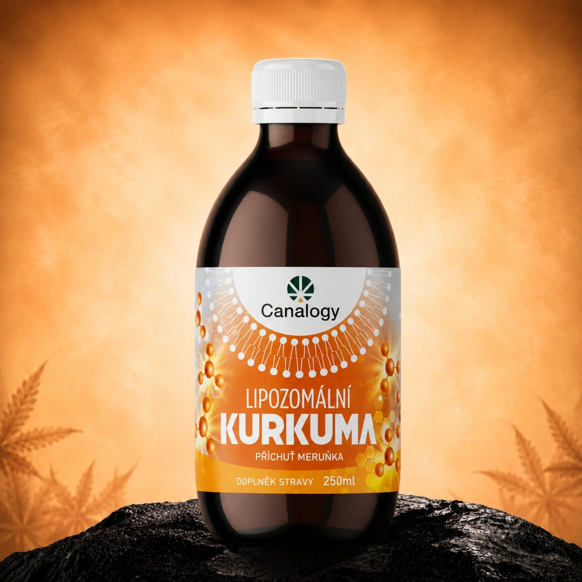 CBD Curcumina liposomiale – flacone di integratore