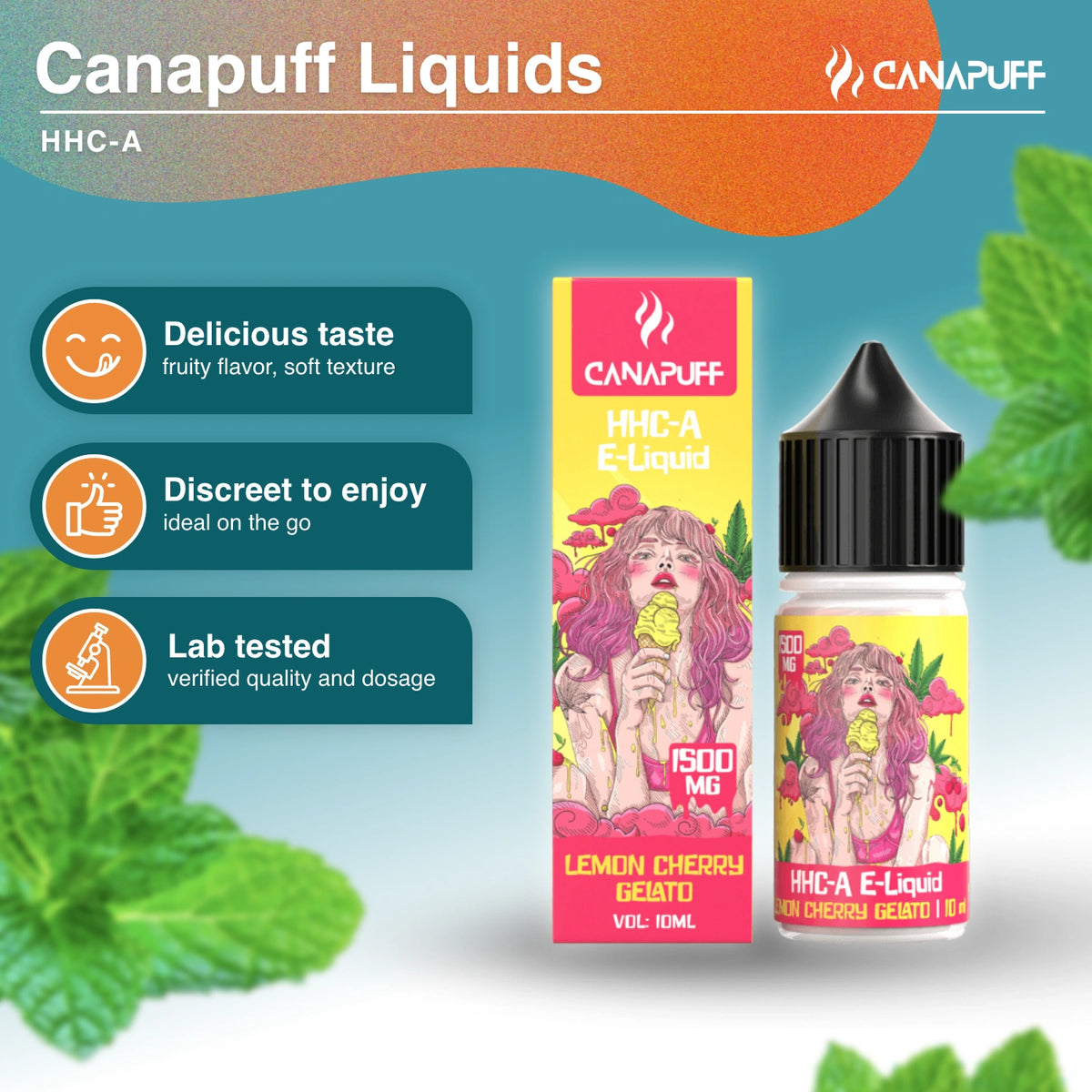 HHC-A Liquid 1.500mg - Lemon Cherry Gelato - Canapuff