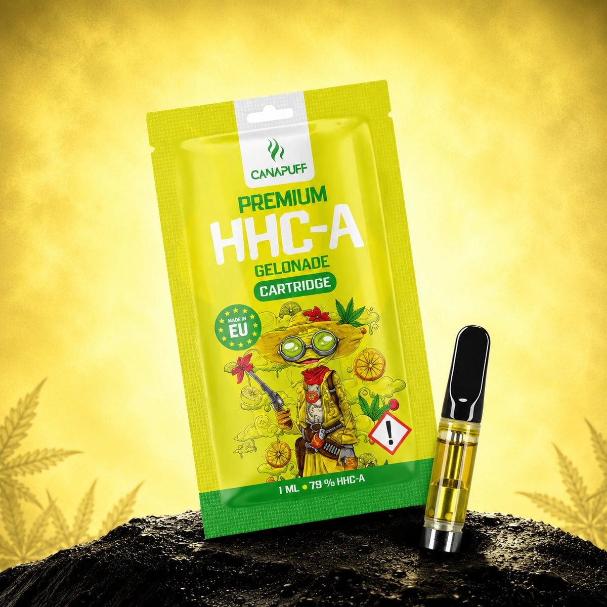 Cartuccia Canapuff HHC-A Gelonade, 1 ml, concentrazione 79%