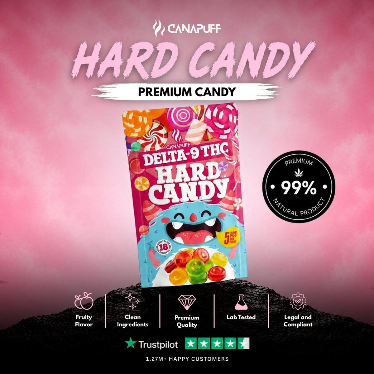 Hard Candy Delta-9 – caramella, foto 2