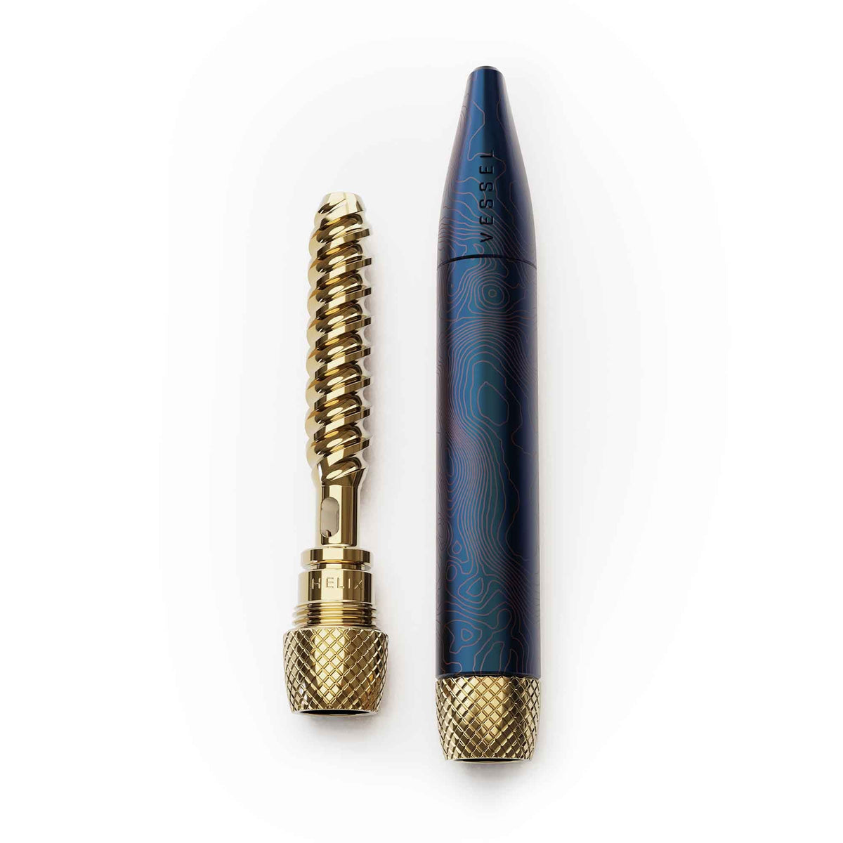 Pen Vessel in blu con bocchino Helix