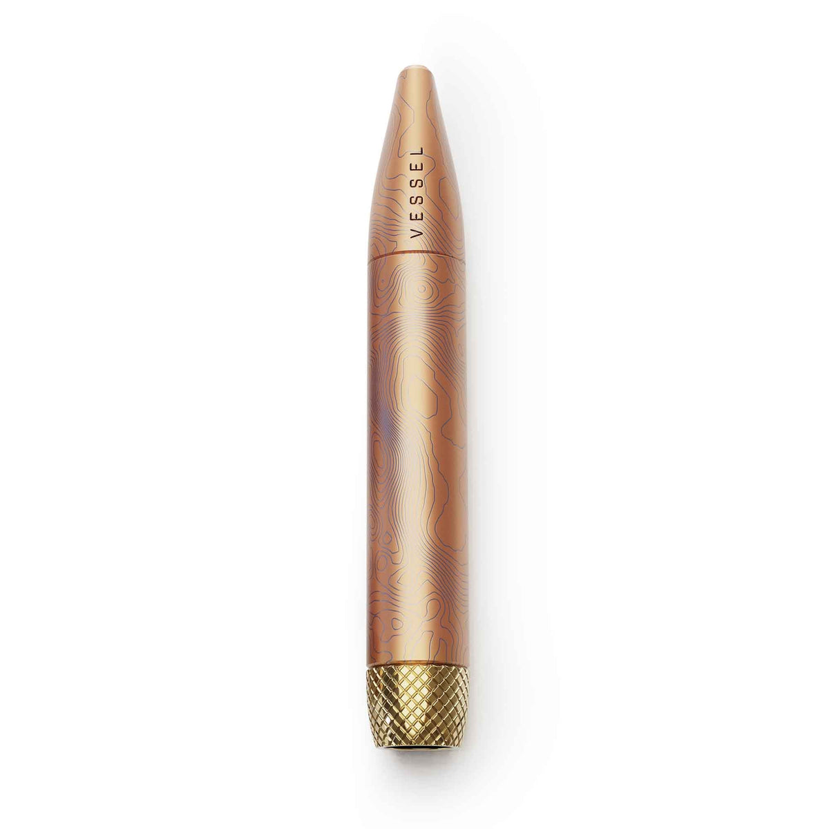 Pen Vessel in oro rosa con dettagli dorati