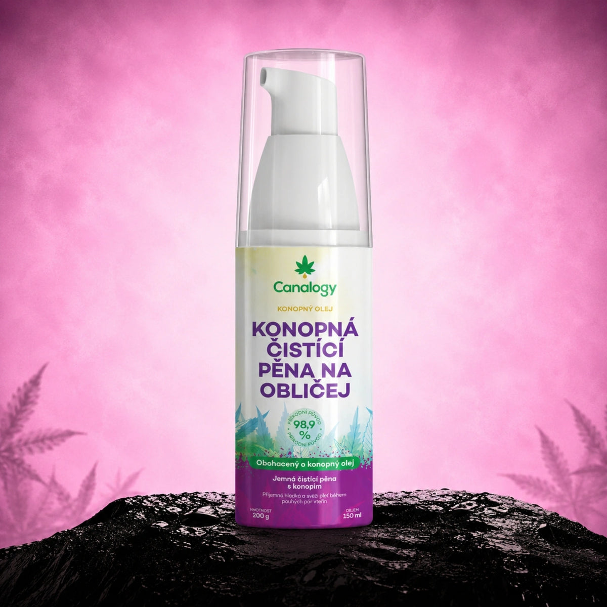 Schiuma detergente viso alla canapa - Canalogy – schiuma detergente
