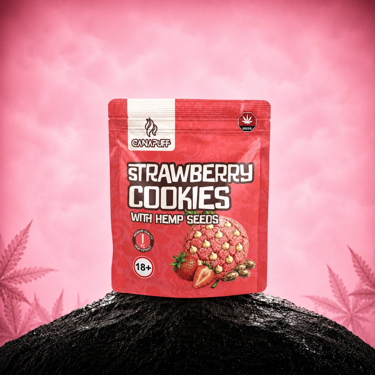 Strawberry Cookies con semi di canapa – cookies
