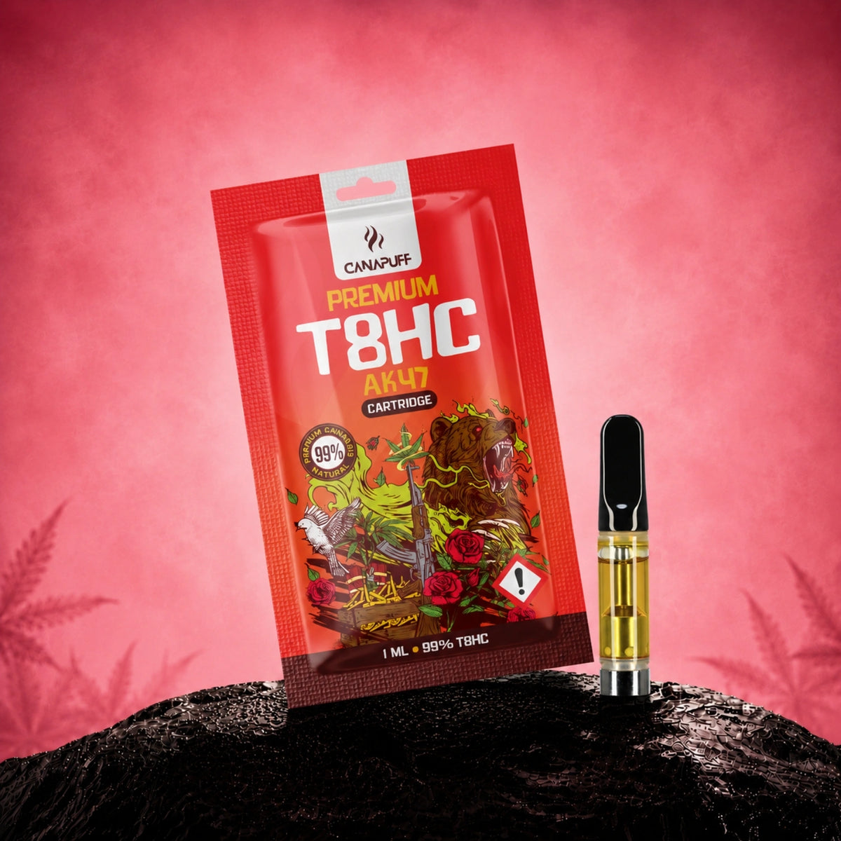Cartuccia Canapuff T8HC AK47, 99%, 1 ml