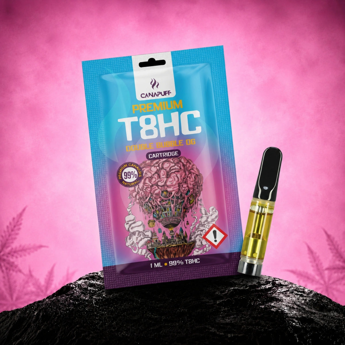 Cartuccia Canapuff T8HC Double Bubble OG, 1 ml, 99%