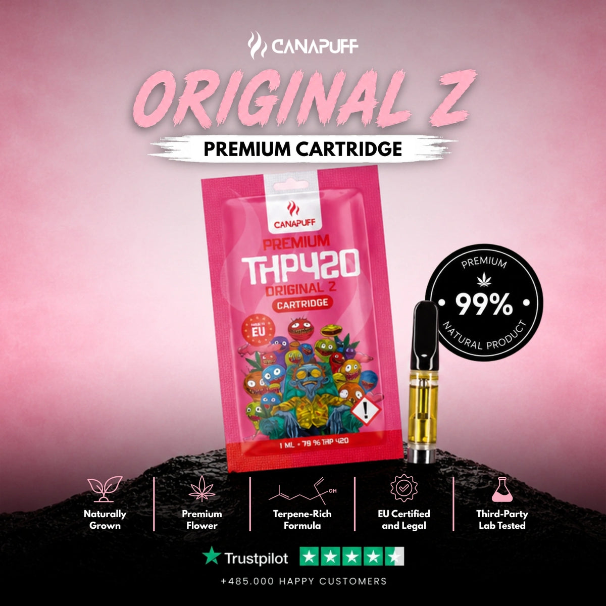 THP420 Cartridge Original Z 79% – cartuccia per vape, foto 2