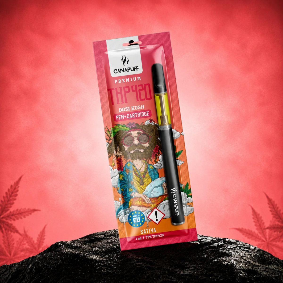 Pen con cartuccia Canapuff THP420 Dosi Kush 79%, 1 ml