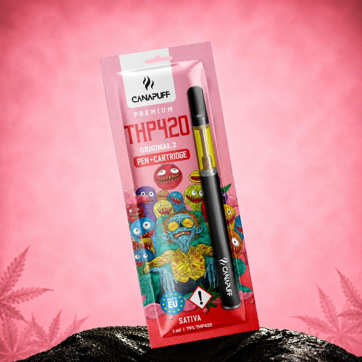 Pen e cartuccia Canapuff THP420 Original Z 79% Sativa 1 ml