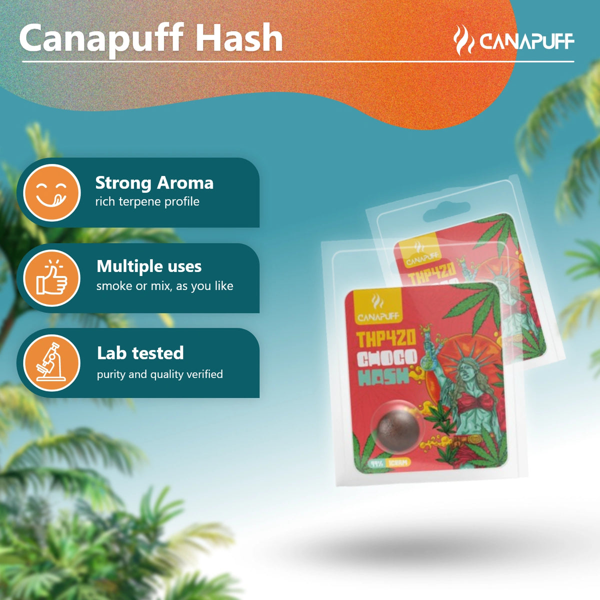 Canapuff THP420 Hash Choco 99% in blister