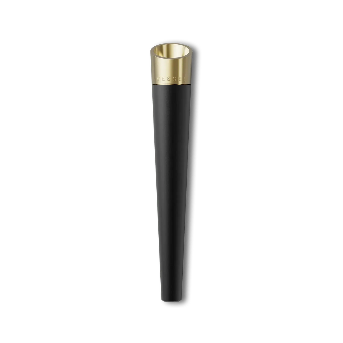 Pen Vessel con accenti dorati in nero