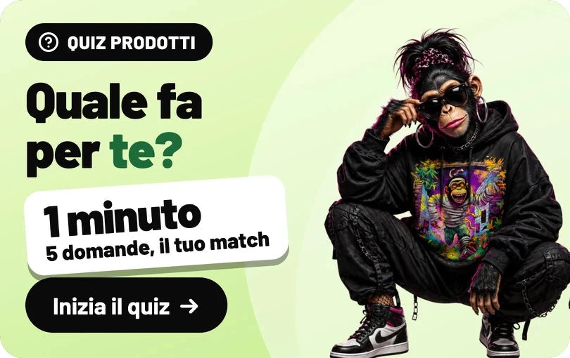 Quiz prodotti: Quale fa per te? 1 minuto, 5 domande, il tuo match. Inizia il quiz