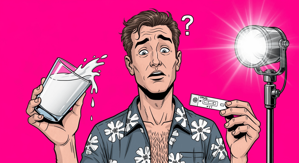 Bere latte ti aiuta a superare un test antidroga?