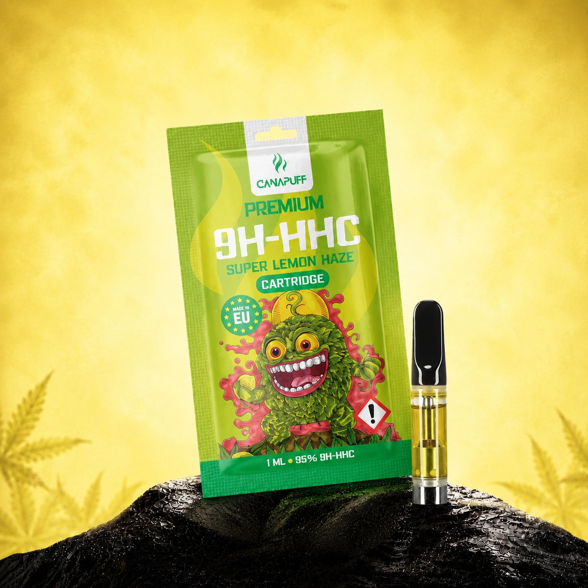 Cartuccia Canapuff 9H-HHC Super Lemon Haze, 1 ml, concentrazione 95%