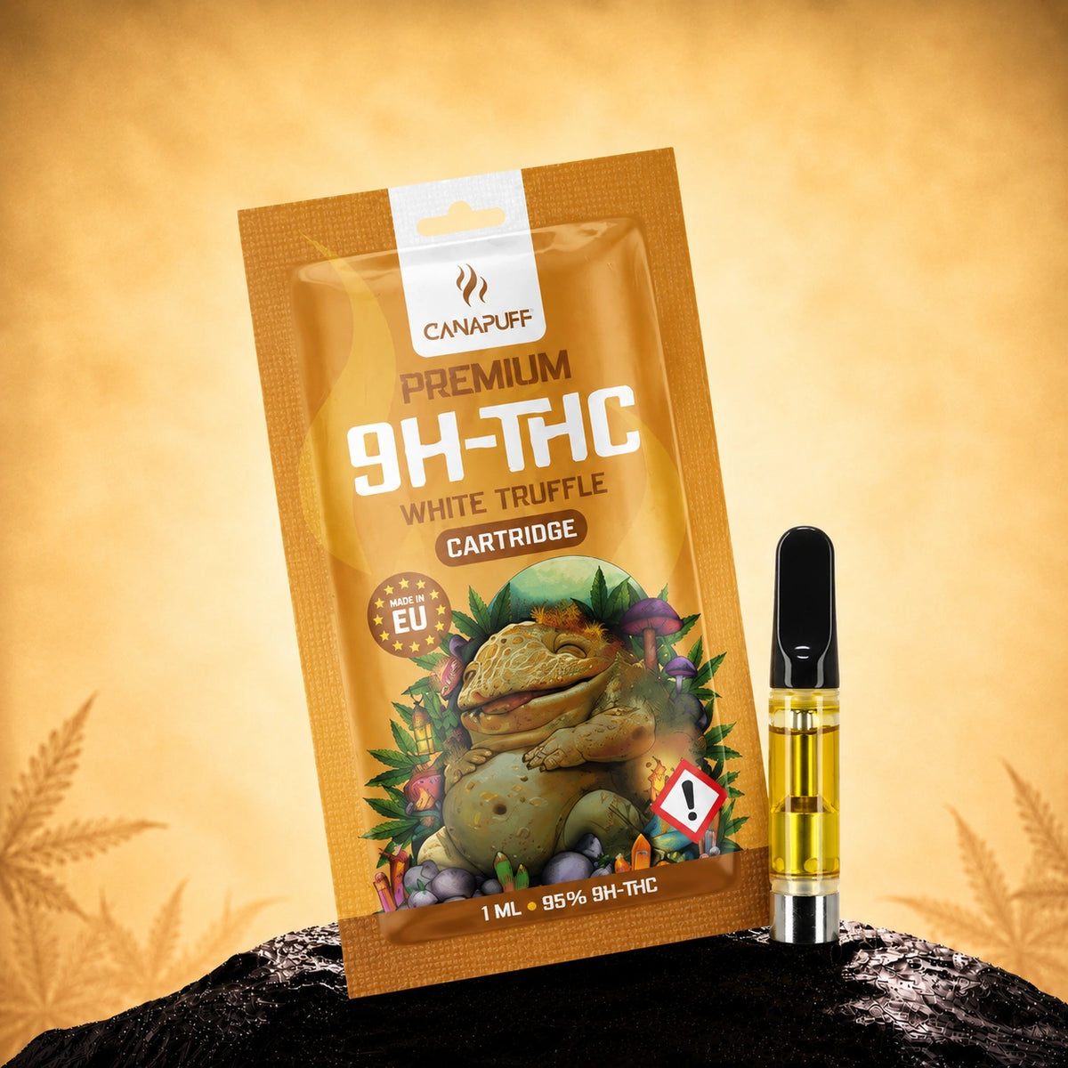 Cartuccia Canapuff 9H-THC White Truffle, 1 ml, concentrazione 95%