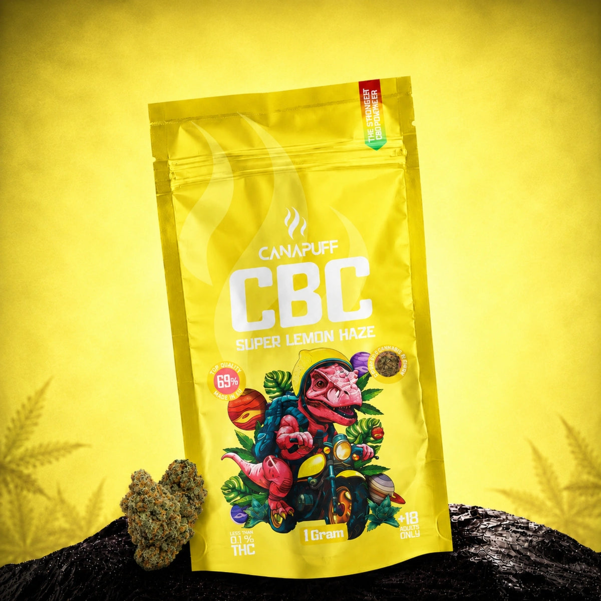 Fiori Canapuff CBC Super Lemon Haze 69%, 1 grammo