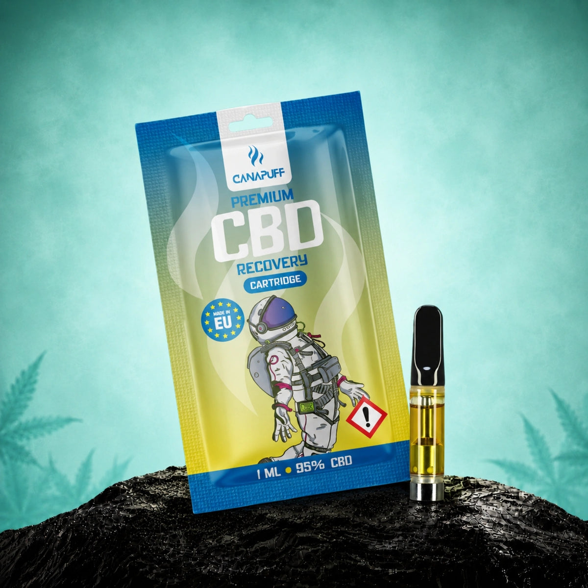Cartuccia Canapuff CBD Recovery, 95% CBD, 1 ml
