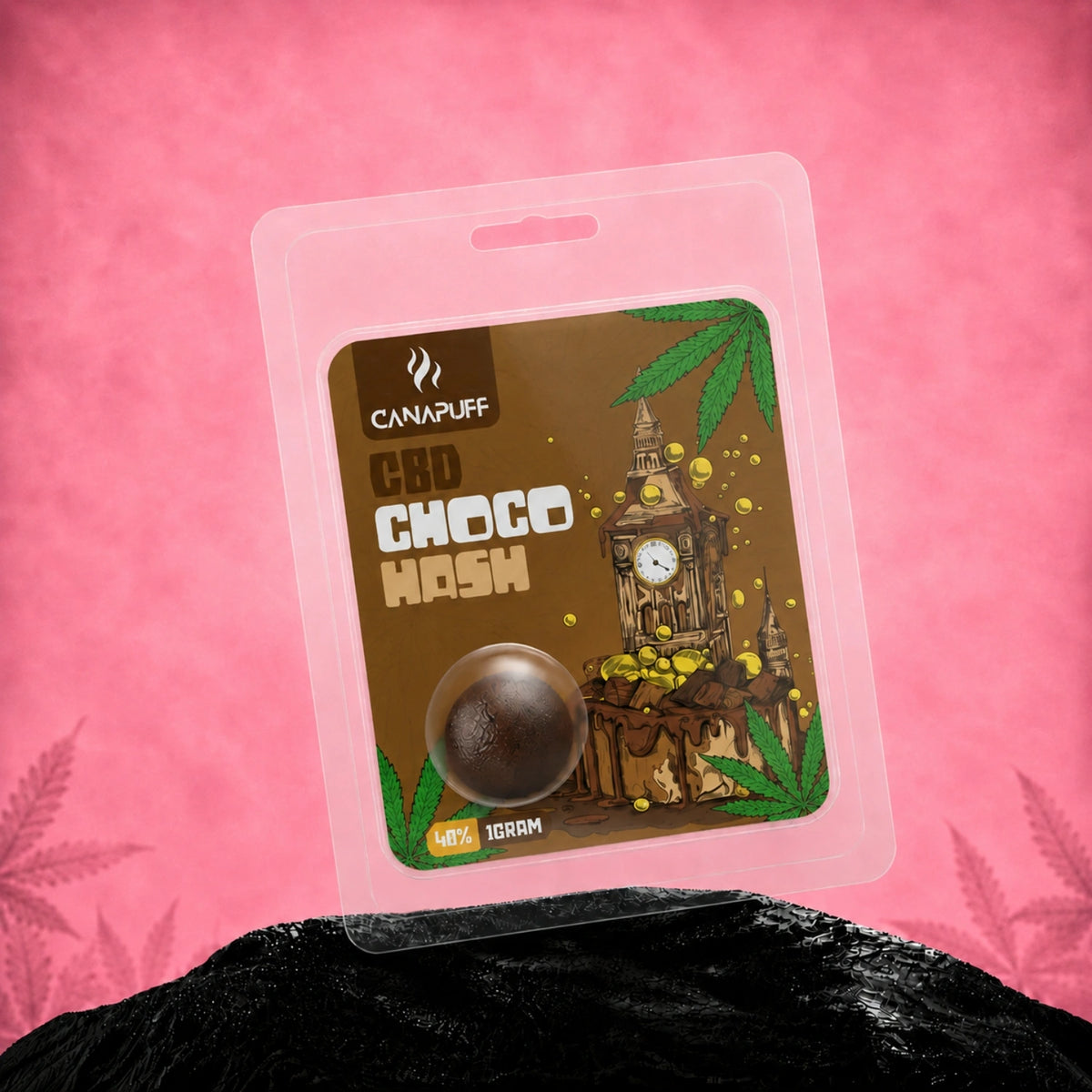 Canapuff CBD Hash Choco 60%, 1 grammo
