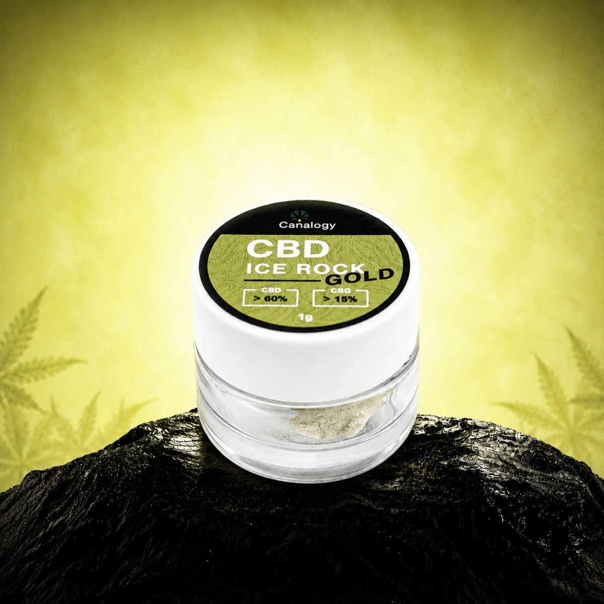 CBD IceRock Gold 60% CBD, 15% CBG – concentrato IceRock