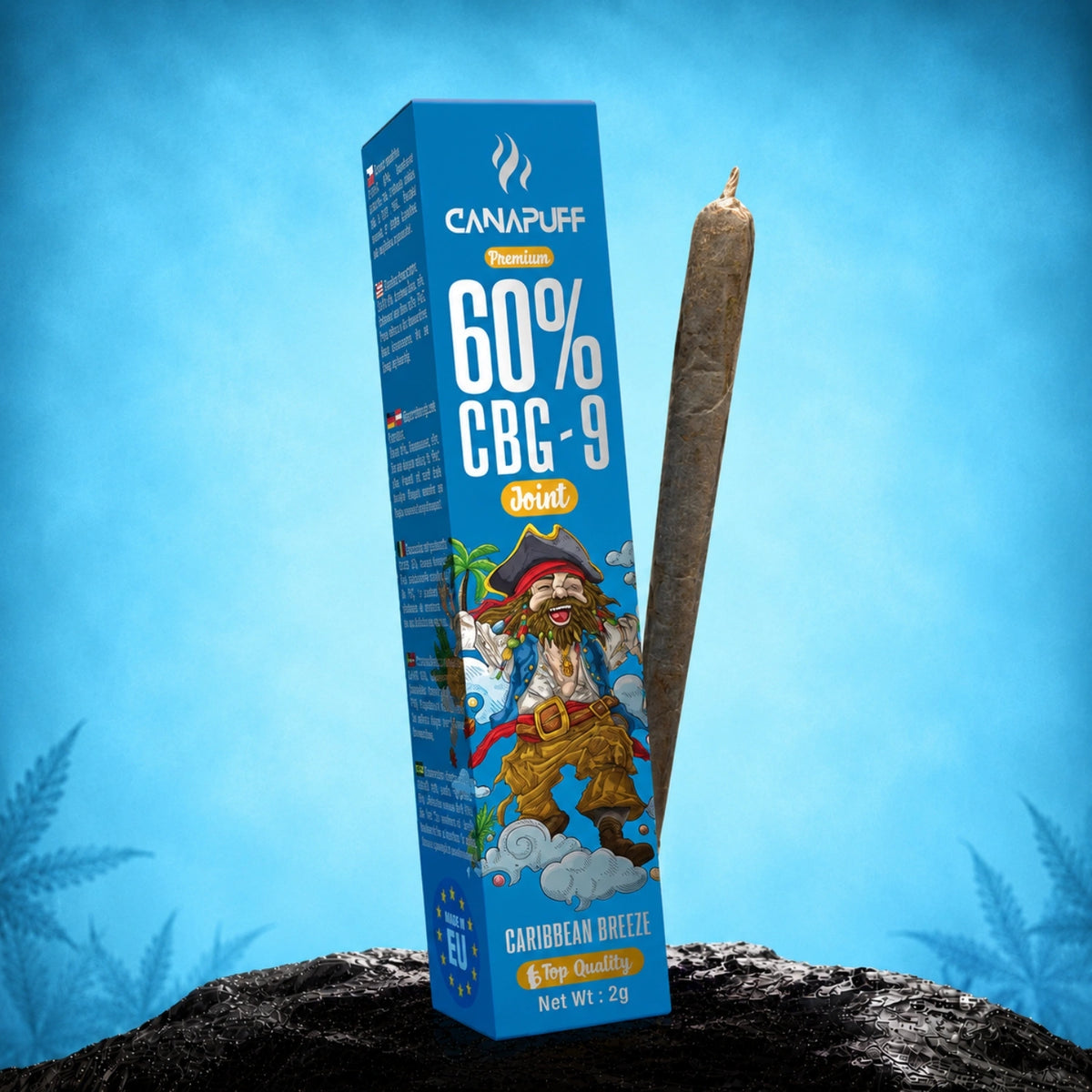 Canapuff CBG9 Joint Caribbean Breeze 60%, pre-rollato da 2g