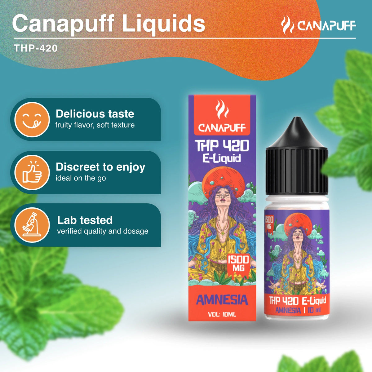 THP420 Liquid 1.500mg - Amnesia - Canapuff