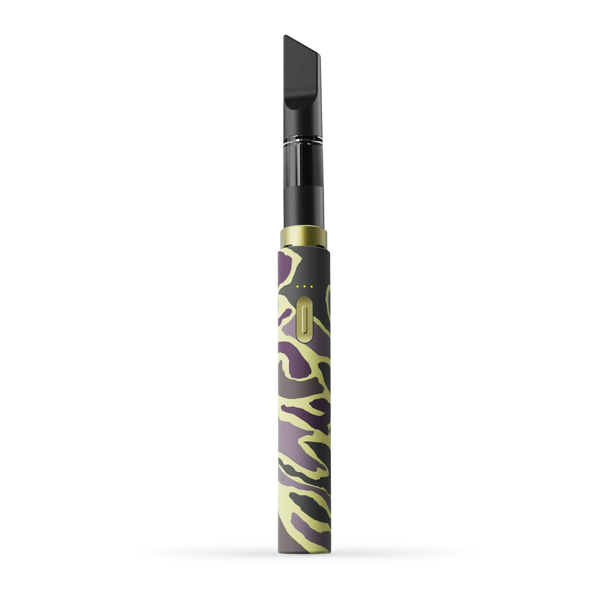 Pen vaporizer con motivo mimetico e dettagli dorati