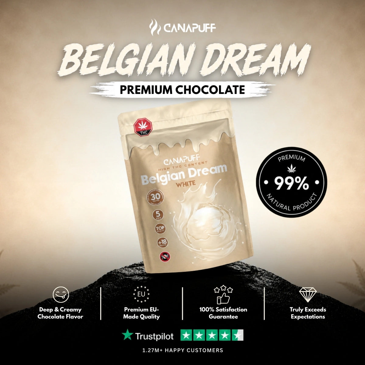 Delta 9 Chocolate White – cioccolato, foto 2