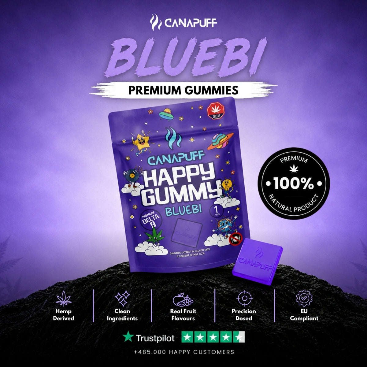 Delta 9 Gummy Bluebi – gummies, foto 2