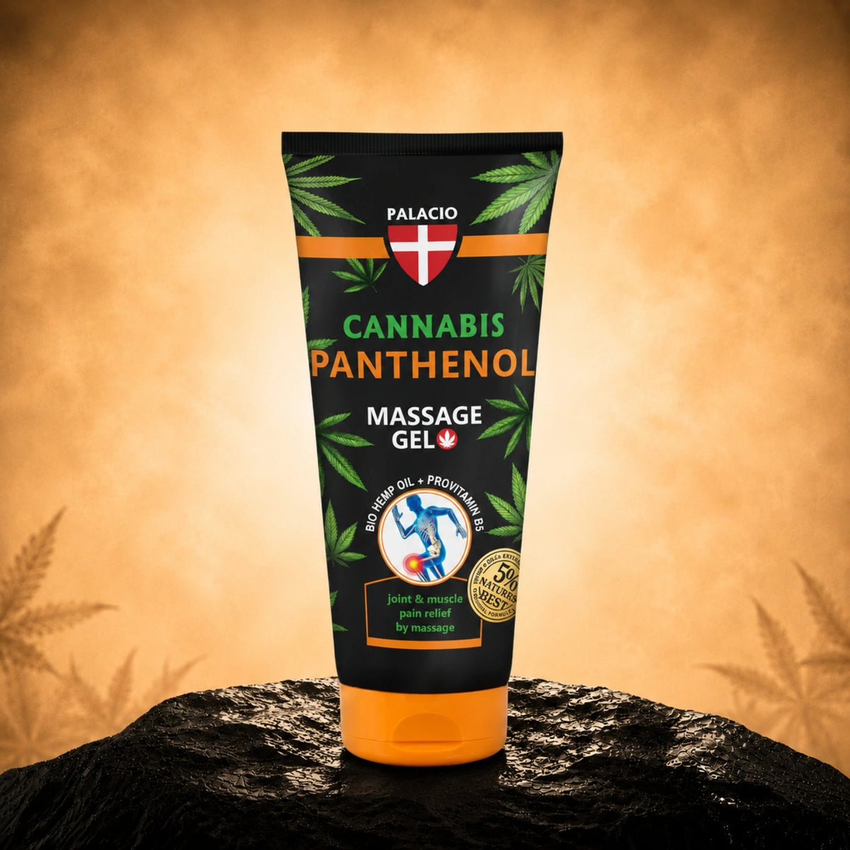 Gel da massaggio alla canapa con pantenolo, 200ml - Palacio – prodotto per massaggi