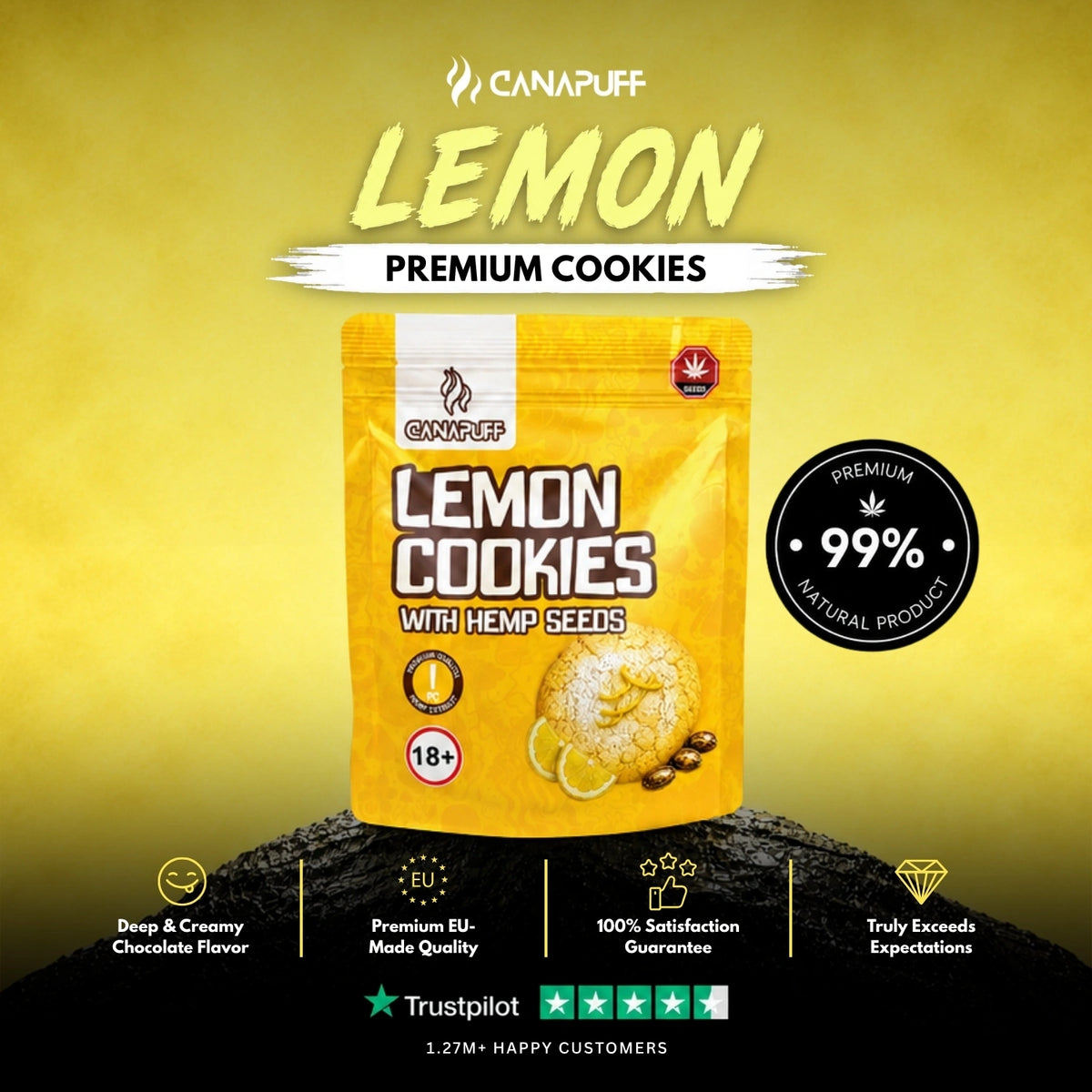 Lemon Cookies con semi di canapa – cookies, foto 2