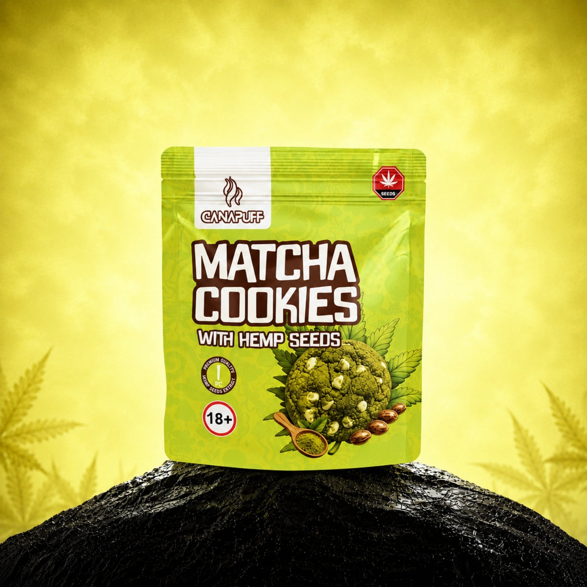 Matcha Cookies con semi di canapa – cookies