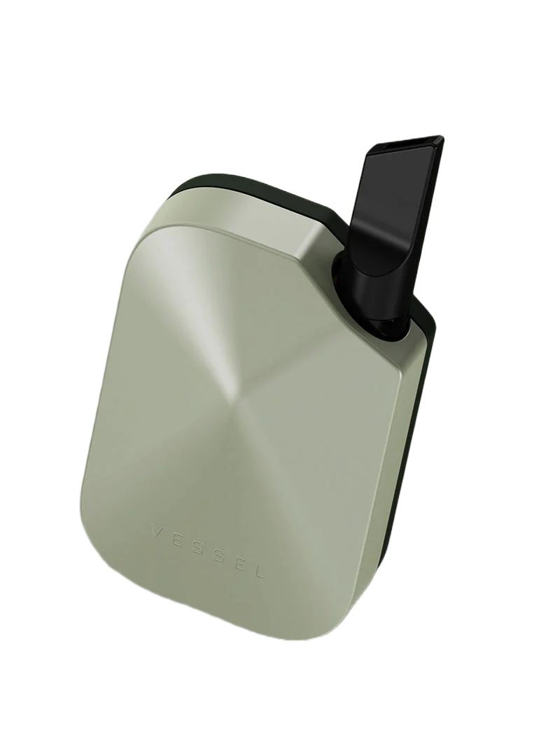 Dispositivo vape Canapuff Vessel Compass Rise Sage con base di ricarica