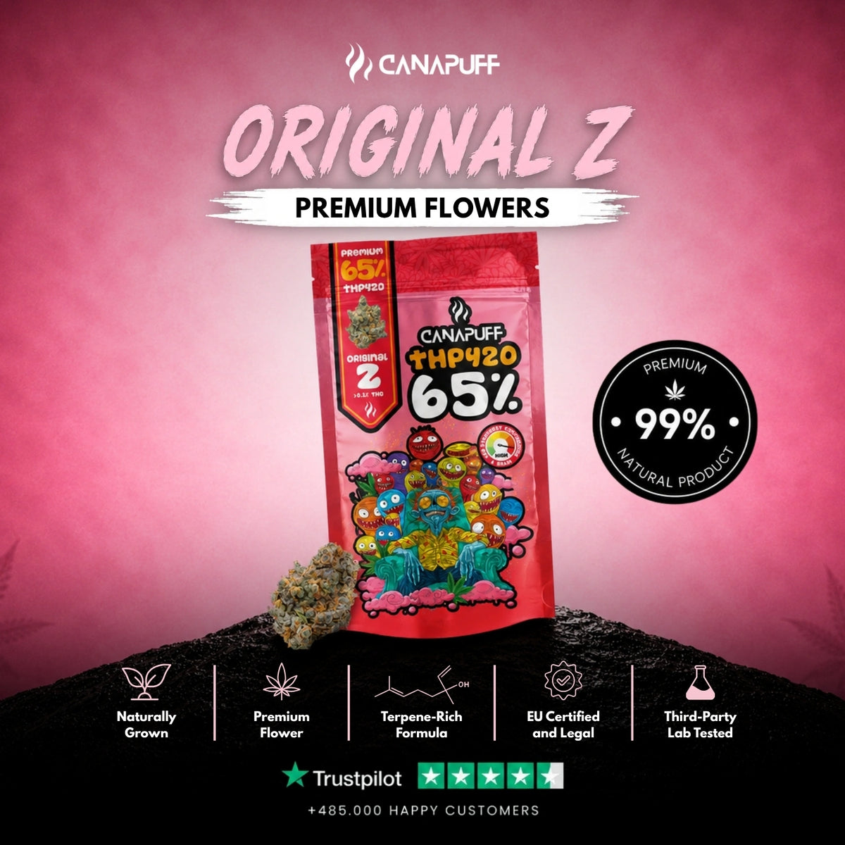 THP420 Fiori Original Z 65% – infiorescenze, foto 2