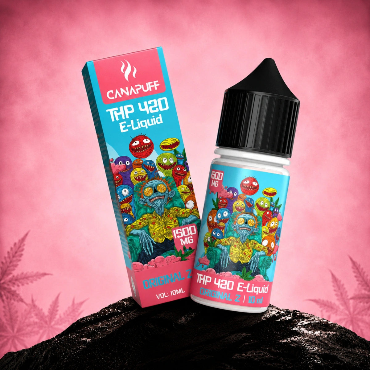 Canapuff THP420 E-Liquid Original Z 1500 mg, flacone vape da 10 ml