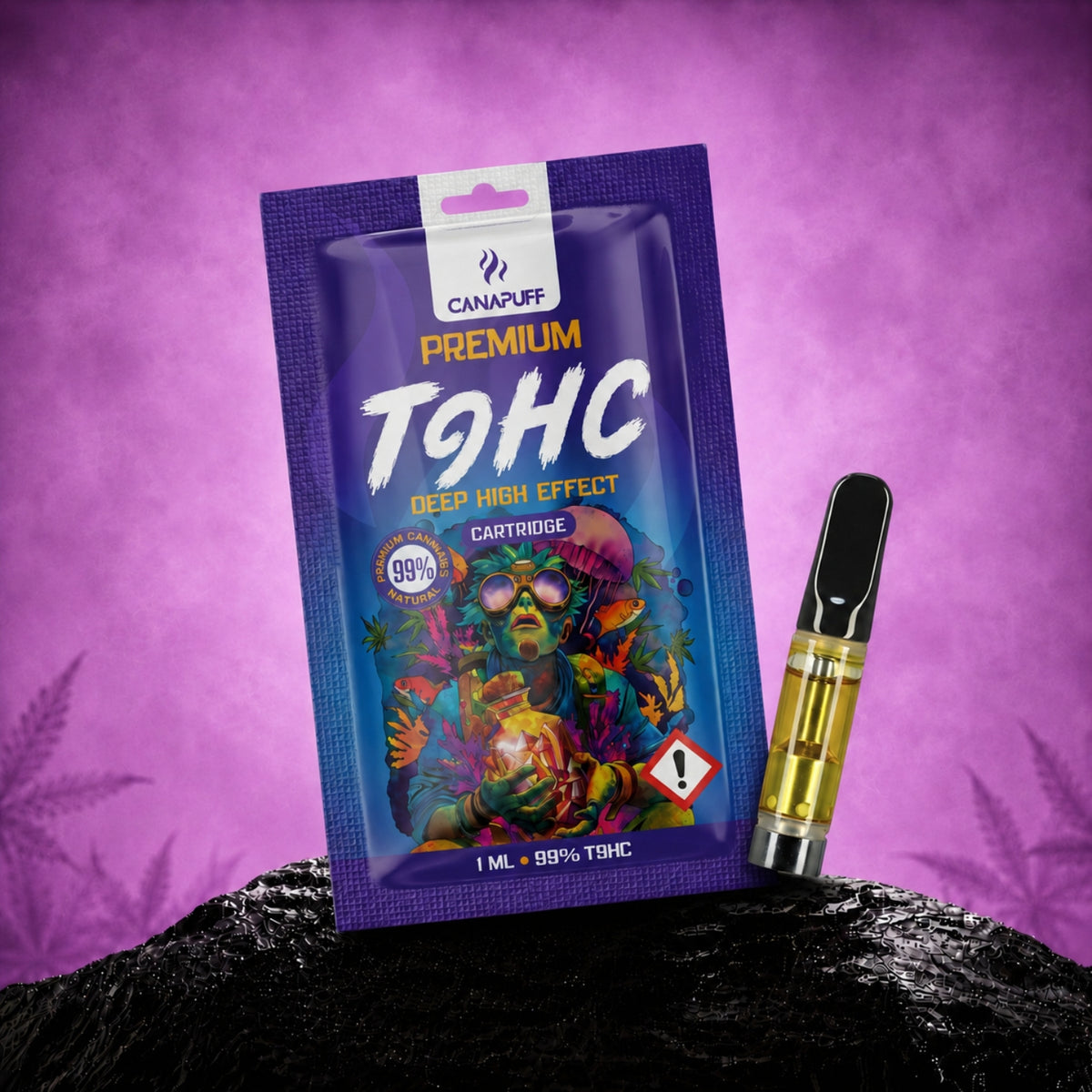 Cartuccia Canapuff TⳊHC Deep High Effect, 1 ml, 99%
