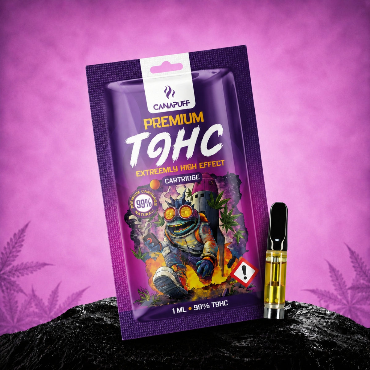 Cartuccia Canapuff TⳊHC, 1 ml, concentrazione 99%