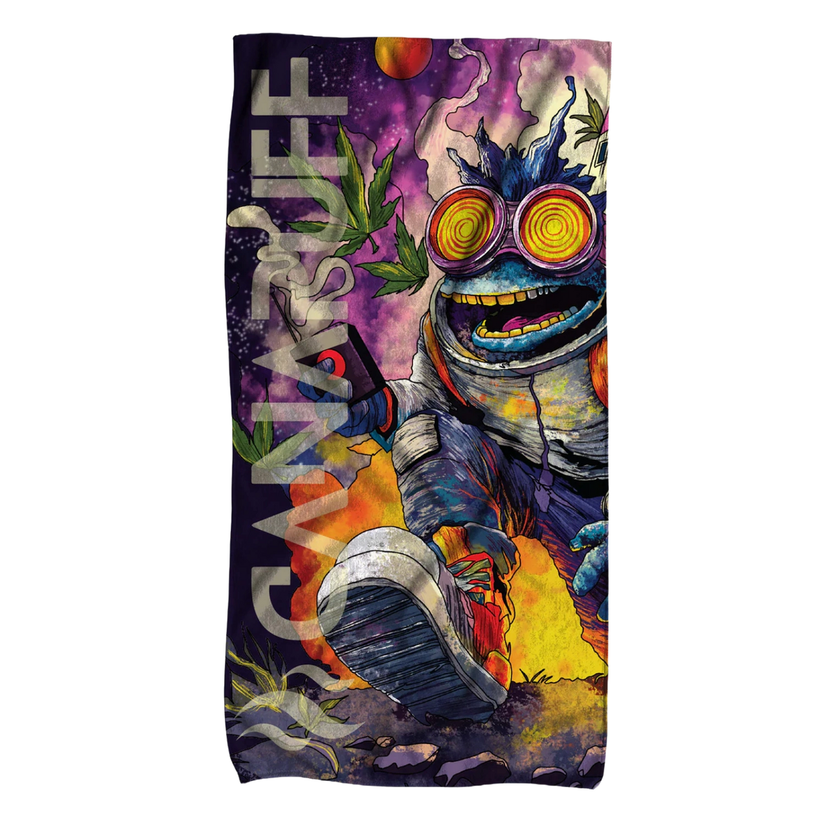 Asciugamano Canapuff Extreemly con grafica a tema cannabis