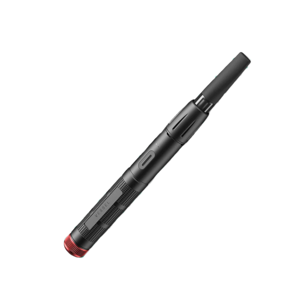 Vape pen Vessel Expedition Trail Edition con finitura nera e rossa
