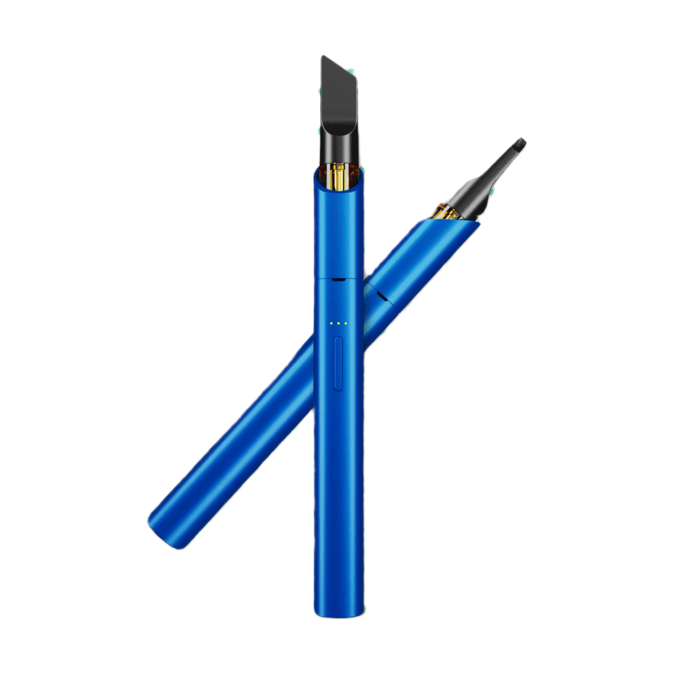 Vape pen Canapuff Vessel Vista Edge in blu cobalto, confezione doppia