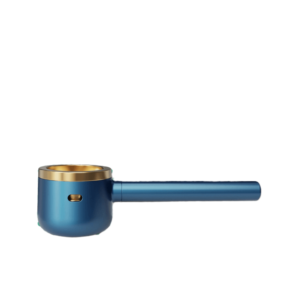 Vessel Pipe Maritime in blu con rifiniture in ottone e stelo lungo