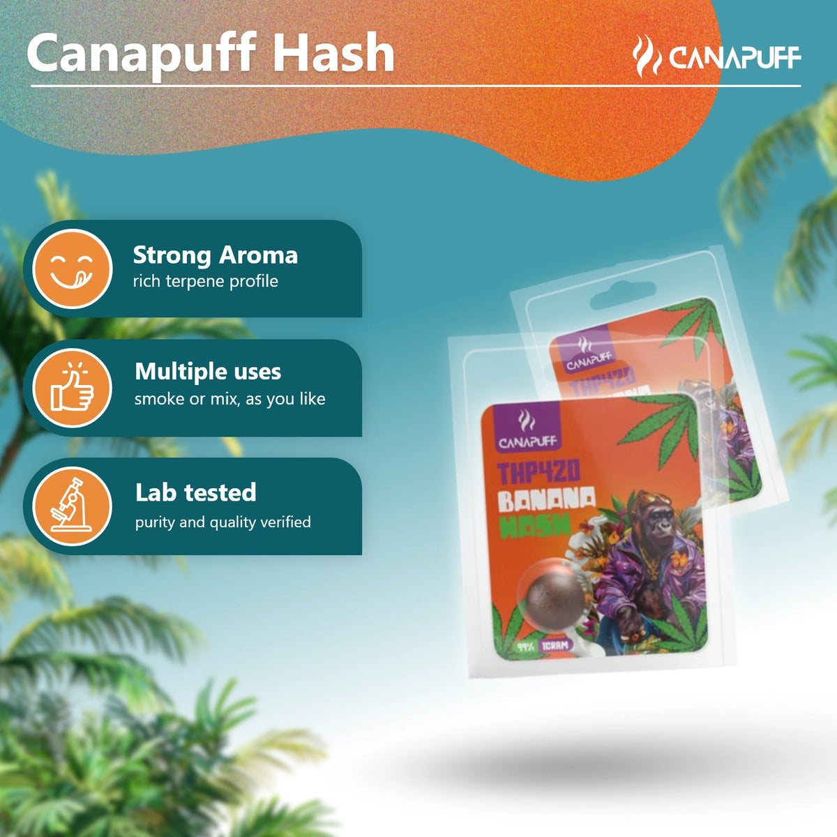 Bustina Canapuff Hash Banana 99%