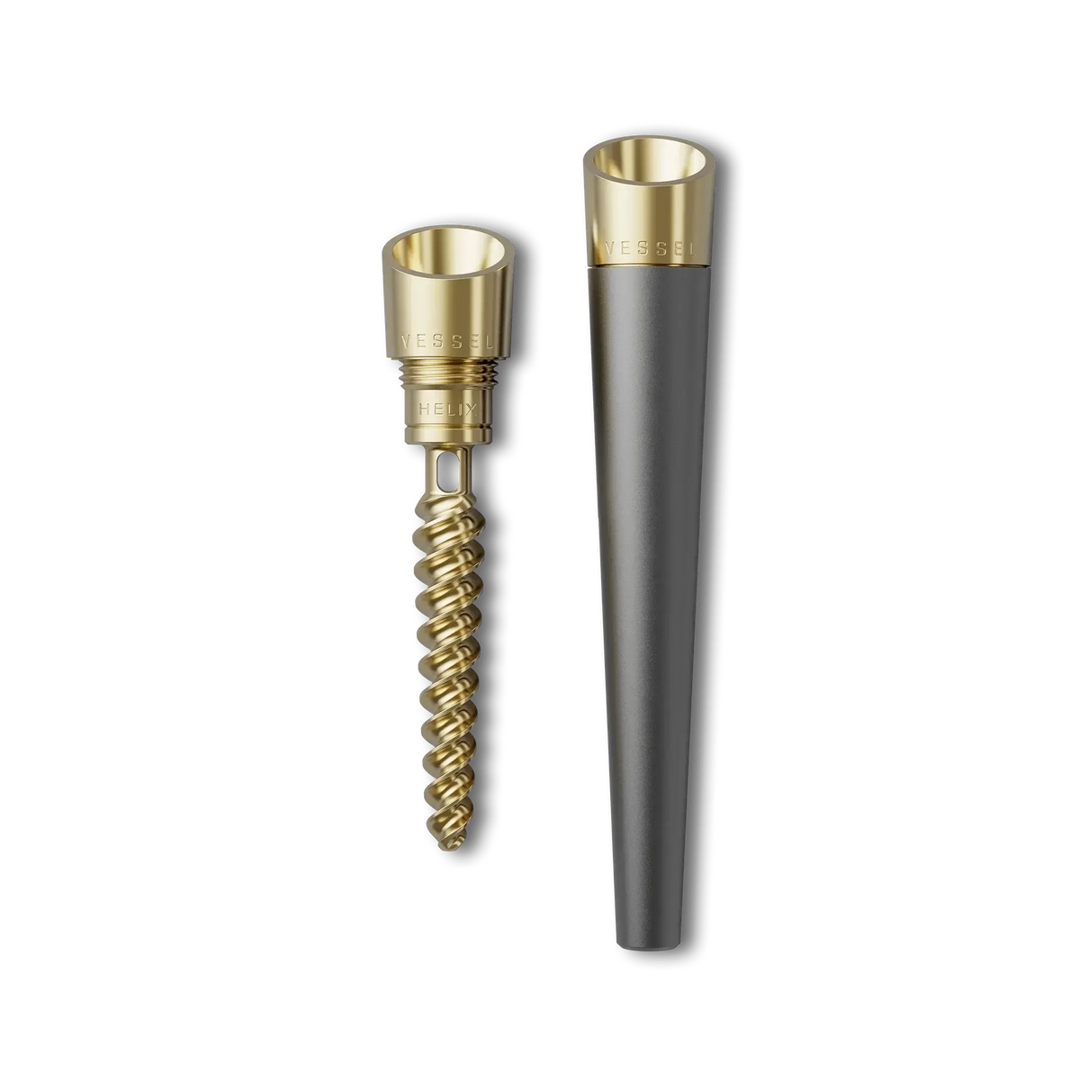 Pen Vessel design nero e oro