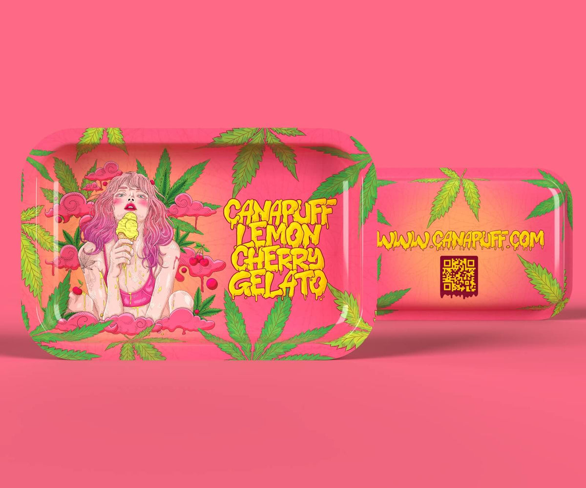 Rolling tray extra large Canapuff Lemon Cherry Gelato