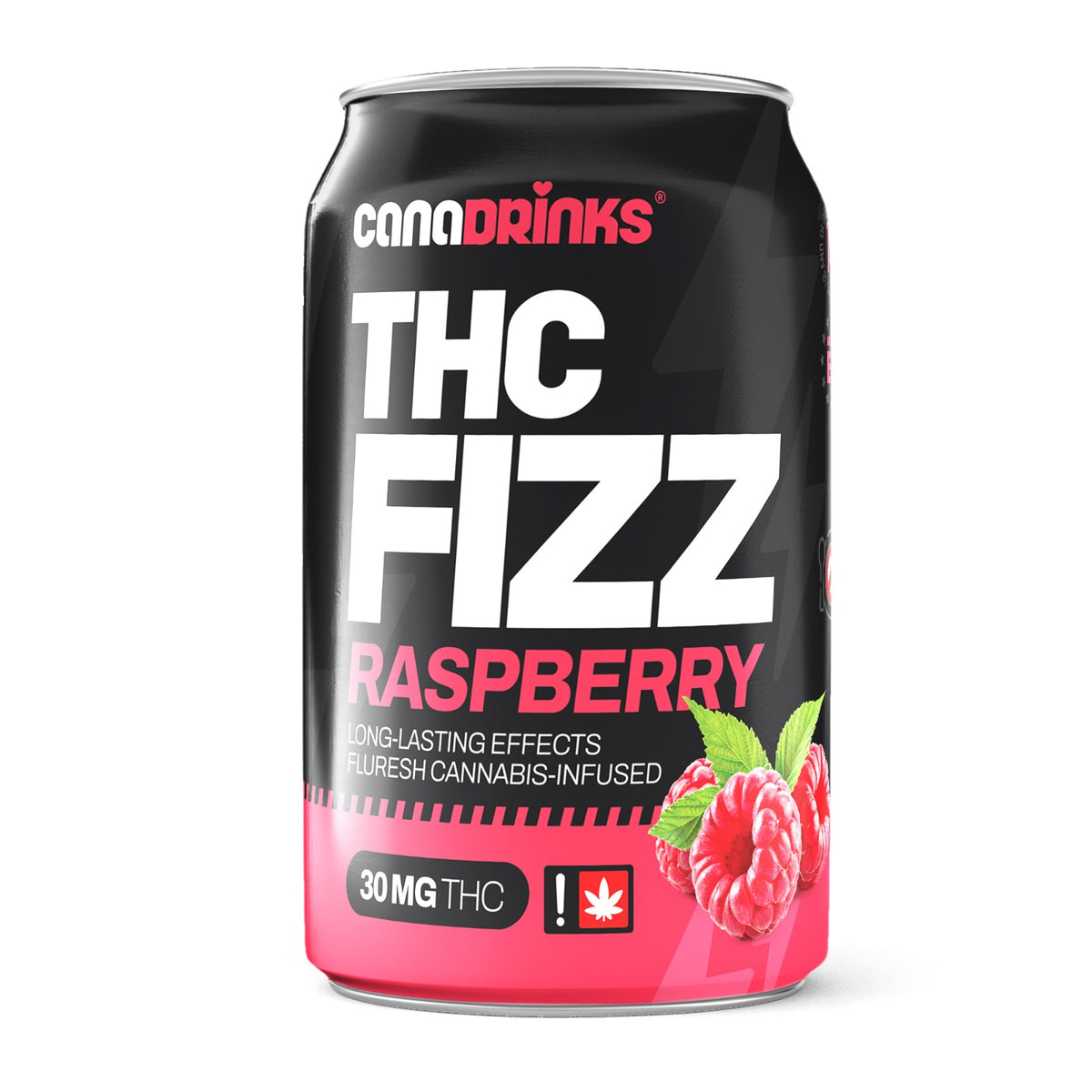 THC Fizz Lampone 30 mg/THC-Canapuff