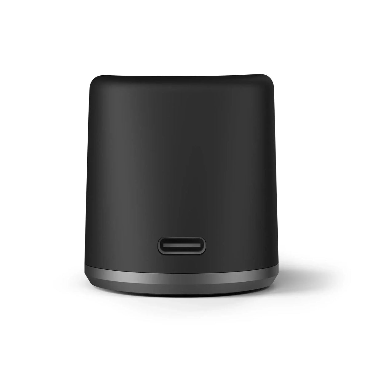 Vista posteriore della docking station caricatore per vaporizer nero